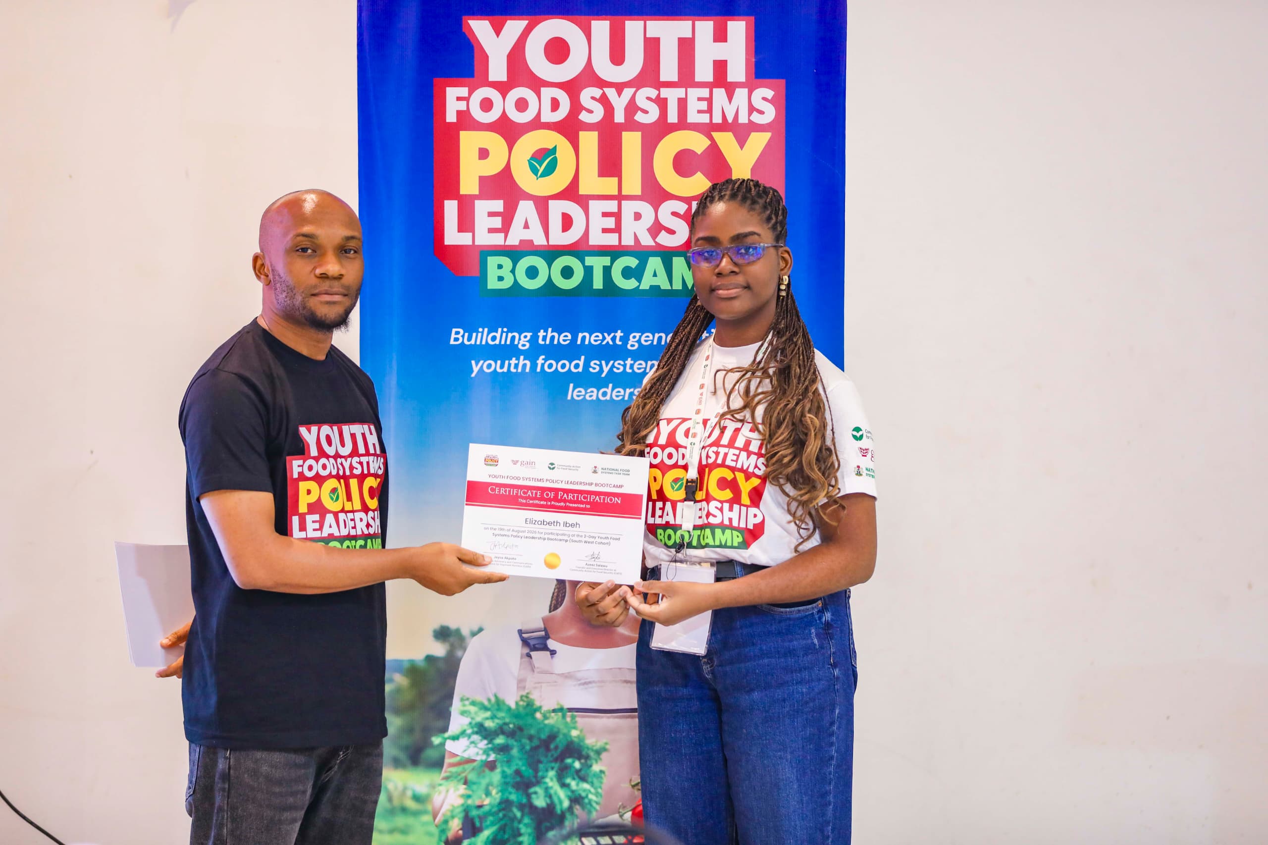 Young people at a CAFS youth engagement session on food systems transformation in Nigeria
